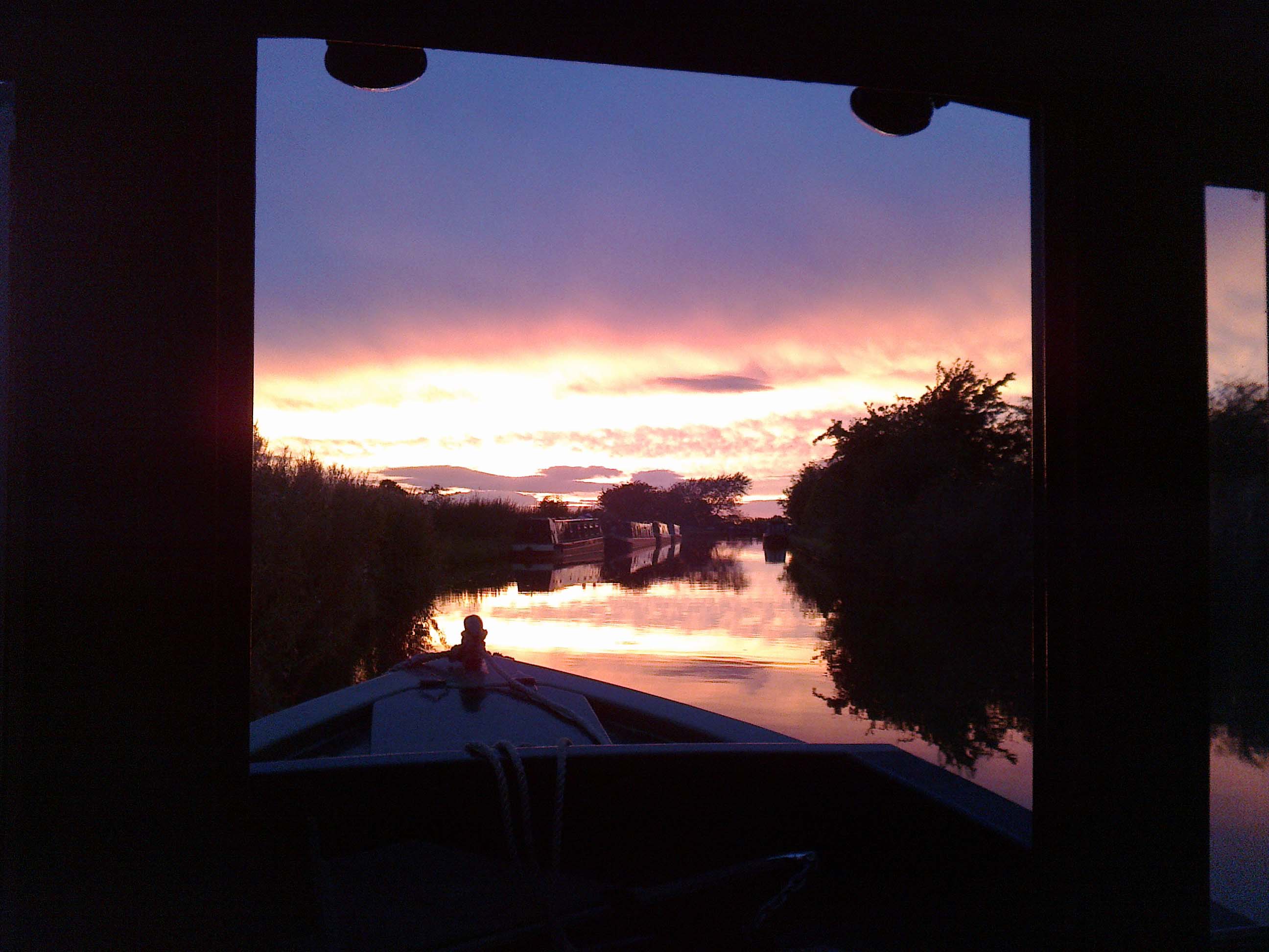A beautiful sunset on Heartbreak Hill, Trent & Mersey